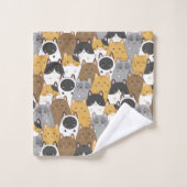 ネコ共和国 バスタオルセット (ウォッシュタオル)