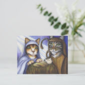 ネコ出生ネコのクリスマスポストカード シーズンポストカード (スタンド正面)