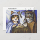 ネコ出生ネコのクリスマスポストカード シーズンポストカード (正面/裏面)