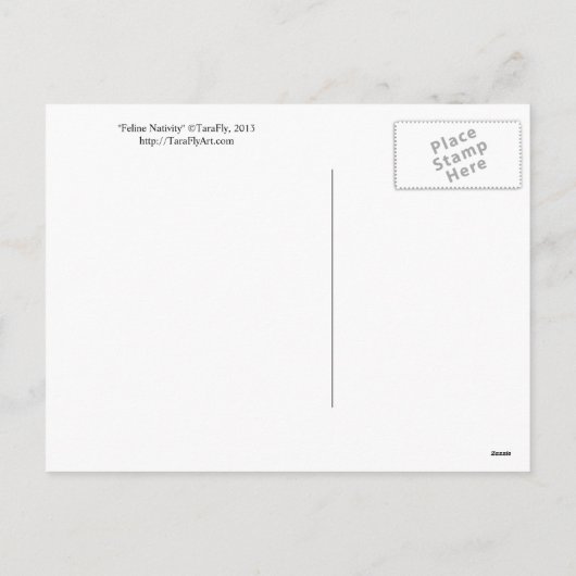 ネコ出生ネコのクリスマスポストカード シーズンポストカード (裏面)
