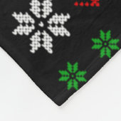 ネコ動物愛好家サンタハット醜ロシアのい青ネコ フリースブランケット (角)