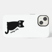 ネコ名前をカスタムするケース iPhoneケース (裏面横)
