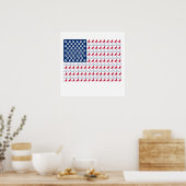 ネコ国旗 ポスター (キッチン)