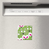 ネコ型マウスのパターン緑 マグネット (インサイチュ (食洗機))