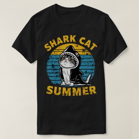 ネコ夏1 Tシャツ (デザイン正面)