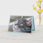 ネコ好きな父の日のプレゼント ネコパパ カード (黄色い花)