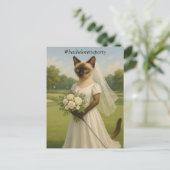 ネコ好きのためのゴルフ独身パーティー ポストカード (スタンド正面)