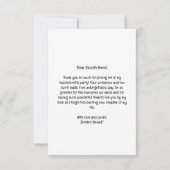 ネコ好きの女の子たちのパーティー サンキューカード (裏面)