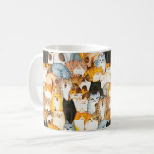 ネコ好きマグカップ コーヒーマグカップ (正面左)