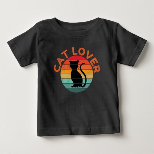 ネコ好き ベビーTシャツ (正面)