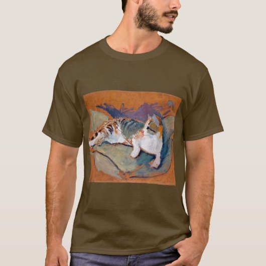 ネコ威厳があるTシャツ Tシャツ (正面)