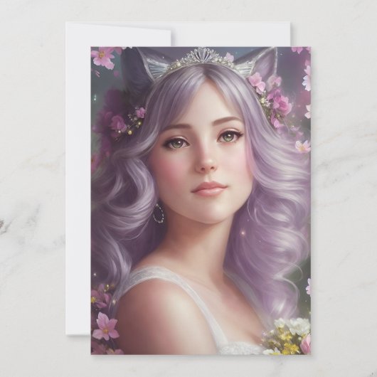 ネコ娘の花嫁 招待状 (正面)