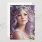 ネコ娘の花嫁 招待状 (正面/裏面)