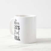 ネコ引用文：ネコ、コーヒー、チル コーヒーマグカップ (正面左)