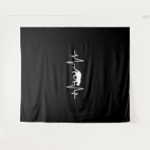 ネコ心拍 タペストリー (正面(横))