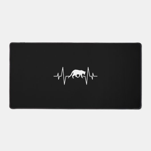 ネコ心拍 デスクマット (正面)