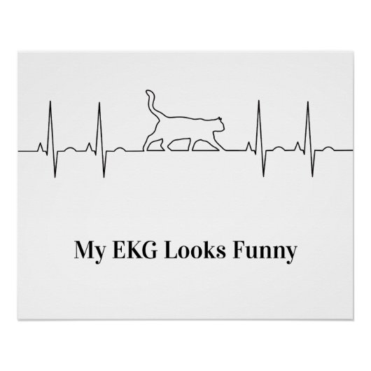 ネコ心電図 ポスター (正面)