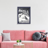 ネコ悪夢フクロウバードルイワイン キャンバスプリント (インサイチュ (リビング))