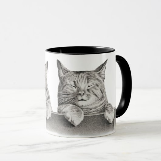 ネコ昼寝 マグカップ (正面右)