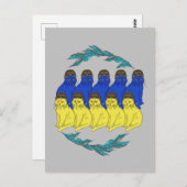 ネコ最高のスウクライナ軍隊ネコ ポストカード (正面/裏面)