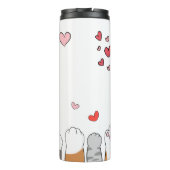 ネコ母さんペット親猫ハートタンブラー タンブラー (裏面)