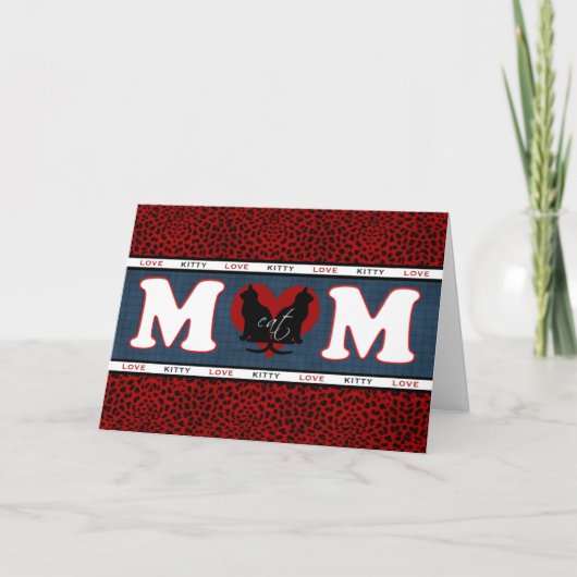 ネコ母の母の日のカード カード (正面)