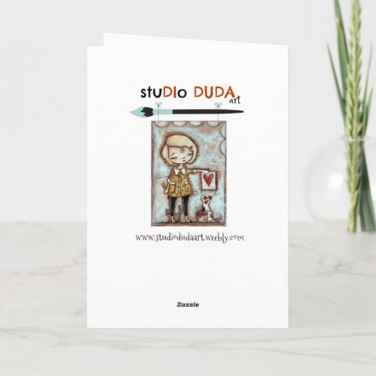 ネコ母の母の日のカード サンキューカード (裏面)