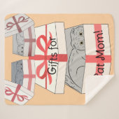 ネコ母ギフトシェルパブランケット シェルパブランケット (正面(横))