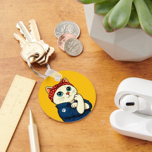 ネコ母マザーズ・デイ キーホルダー (デスク)