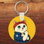ネコ母マザーズ・デイ キーホルダー (正面)