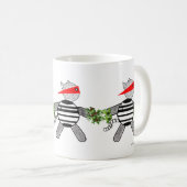 ネコ泥棒クリスマス コーヒーマグカップ (正面右)