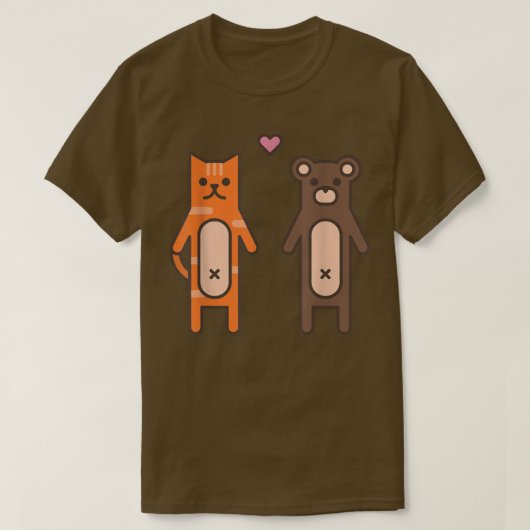 ネコ熊ラブペット Tシャツ (デザイン正面)