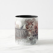 ネコ猫の遊ボール串ハンカゴ マグカップ (中央)