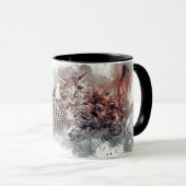 ネコ猫の遊ボール串ハンカゴ マグカップ (正面右)