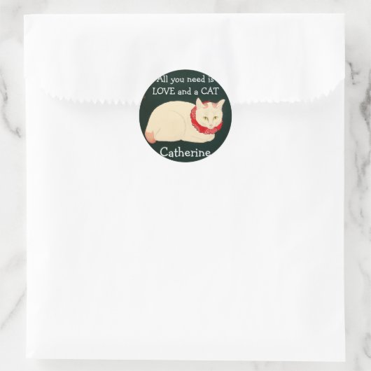 ネコ玉 スクエアシール (バッグ)