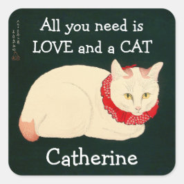 ネコ玉 スクエアシール