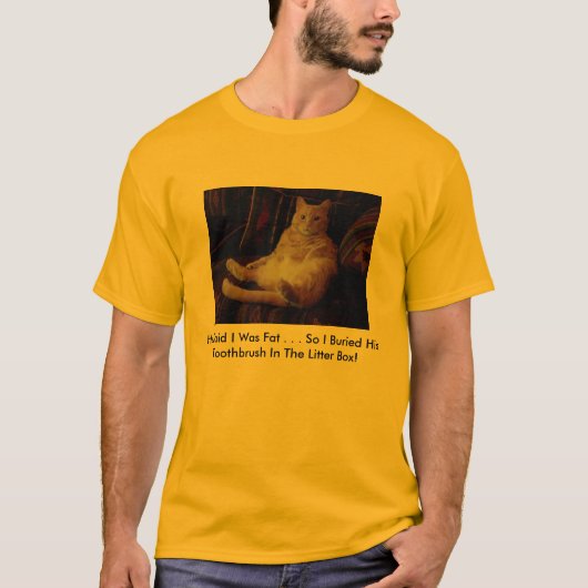 ネコ用のトイレFunnies Tシャツ (正面)