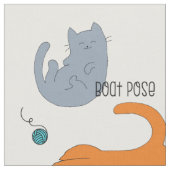 ネコ用ヨガ生地 ファブリック (クローズアップ)