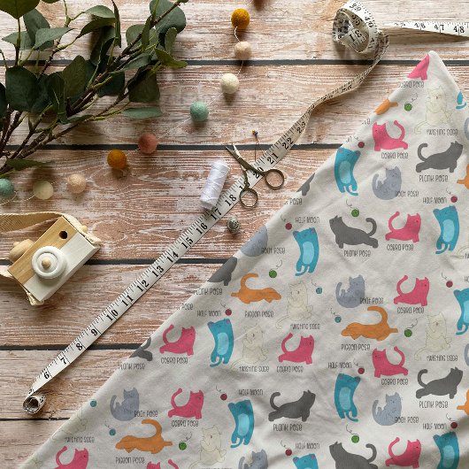 ネコ用ヨガ生地 ファブリック