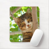 ネコ登山aツリー マウスパッド (マウス)