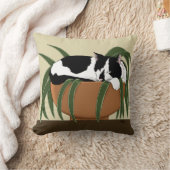 ネコ白黒おもしろい工場 クッション (ブランケット)