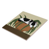 ネコ白黒おもしろい工場 タイル (側面)