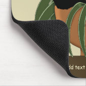 ネコ白黒おもしろい工場 マウスパッド (コーナー)