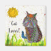 ネコ磁石2" マグネット (正面)