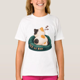 "ネコ社長" ソファで寝る猫 Tシャツ