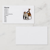 ネコ科の友人のプロフィールカード 名刺 (正面/裏面)