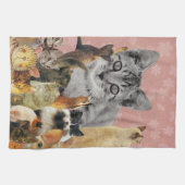 ネコ科の愚劣の台所タオル キッチンタオル (横)