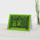 ネコ科の星学者、3匹の賢い猫ちゃん、Meowyのクリスマス カード (正面)