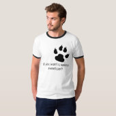 ネコ科の足跡 Tシャツ (正面フル)