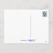 ネコ科クリスマス、雪、漫画おもしろい、 シーズンポストカード (裏面)